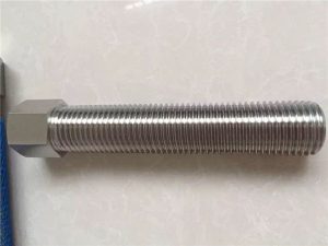 310S .317L fasteners prej çeliku të pandryshkshëm të gjitha bulonave të hexksit të fijes 724L / 725LN